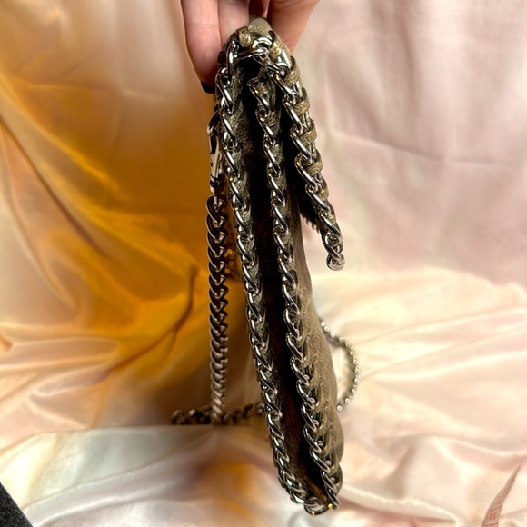 Michael Kors Chelsea Chain Shoulder Bag Nickel Leather- Excellent Condition - Picture 9 of 10